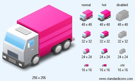 Pink Van Icon Images