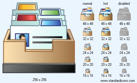 Card File Icon Images