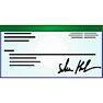 Cheque icon