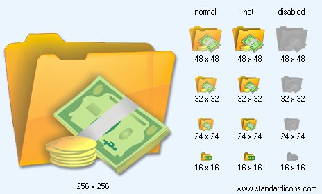 Money Folder Icon Images