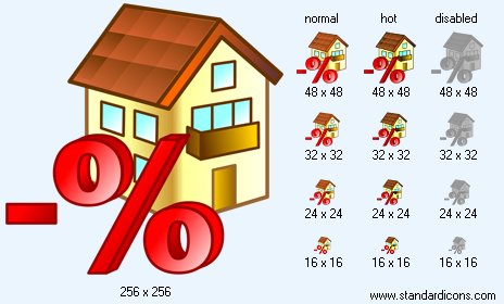 Mortgage Loan Interest Payment Icon Images