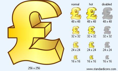 Pound Sterling Icon Images