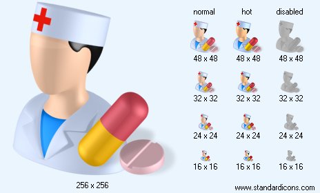 Druggist with Shadow Icon Images