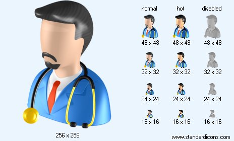 Head Physician Icon Images