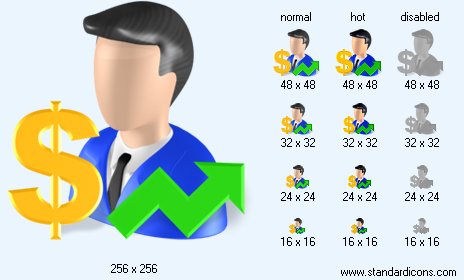 Investor with Shadow Icon Images