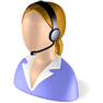 Receptionist with Shadow icon