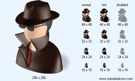 Spy with Shadow Icon Images