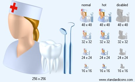 Stomatologist with Shadow Icon Images