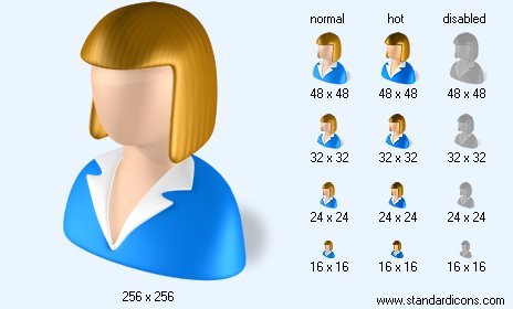 Woman with Shadow Icon Images