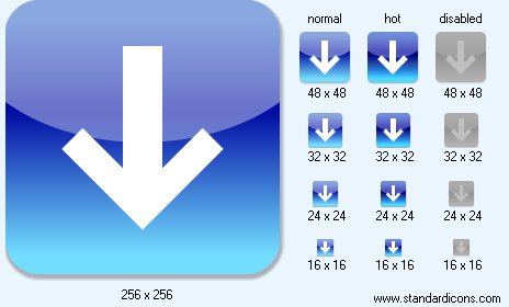 Down Icon Images