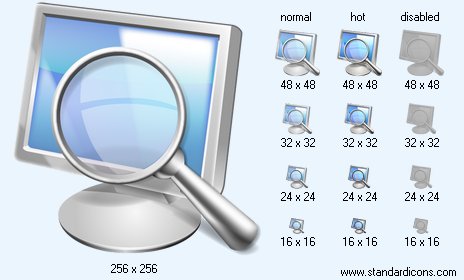 Search On Computer Icon Images