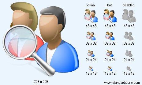 Search People Icon Images