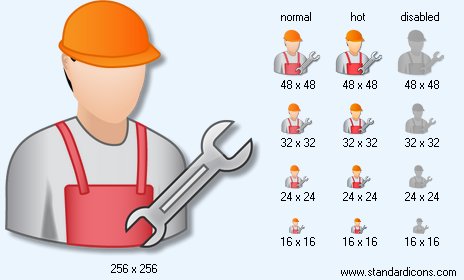 Motor Mechanic Icon Images