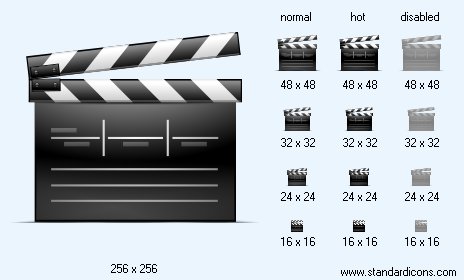 Filmclapper Icon Images