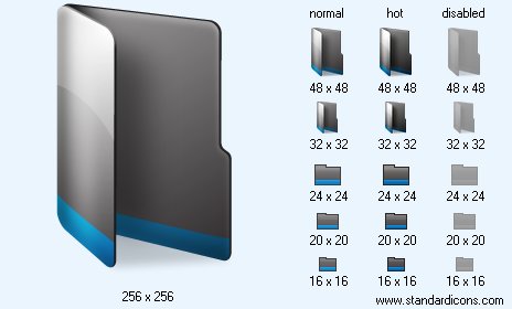 Black Folder Icon Images