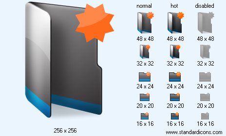 New Black Folder Icon Images