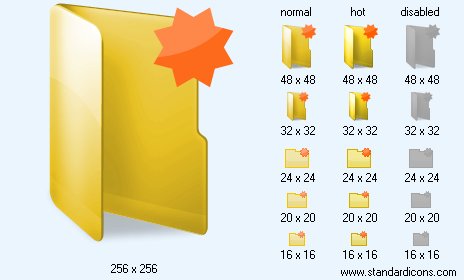 New Yellow Folder Icon Images