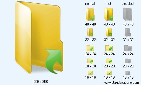 Open Yellow Folder Icon Images