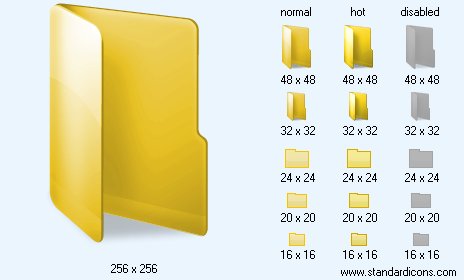 Yellow Folder Icon Images