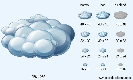 Heavy Clouds Icon Images