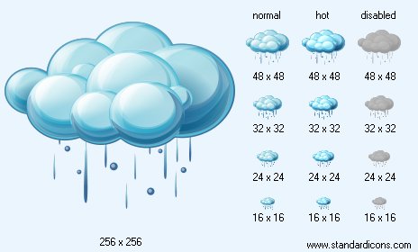 Heavy Rain Icon Images