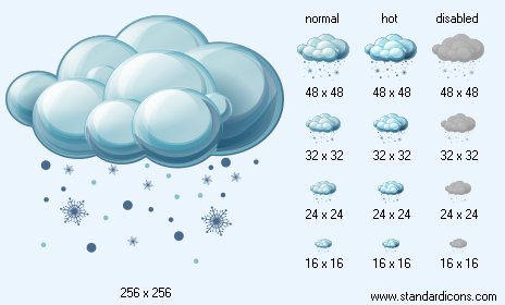 Heavy Sleet Icon Images