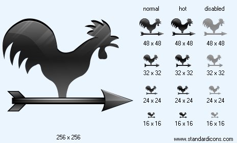 Weathercock Icon Images