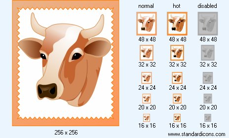 Cow Image Icon Images