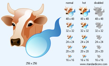 Cow Insemination Icon Images