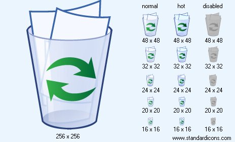 Full Dustbin Icon Images