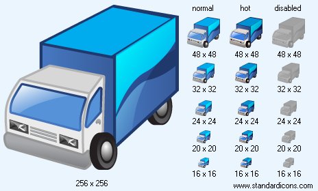 Panel Truck Icon Images