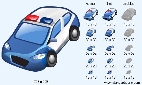 Policecar Icon Images