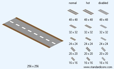 Road Down Icon Images