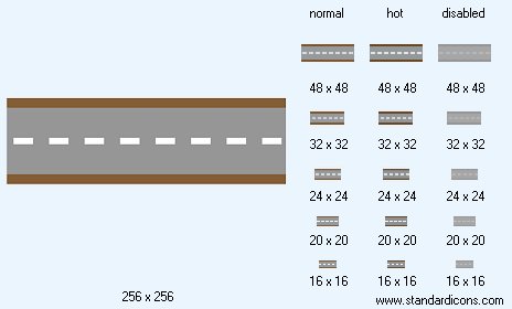 Road H Icon Images