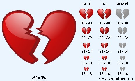 Broken Heart Icon Images