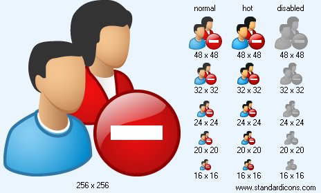 Remove Users Icon Images