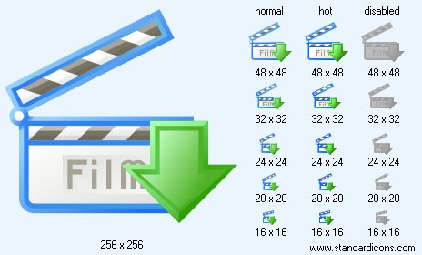 Movie Downloads Icon Images