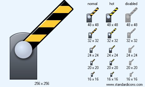 Open Barrier Icon Images