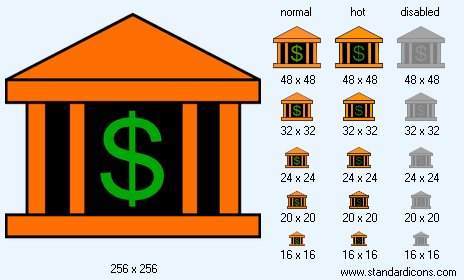 Federal Reserve Banks Icon Images