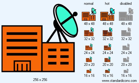 Telecommunications Facility Icon Images