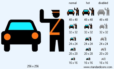 Traffic Inspection Facility Icon Images