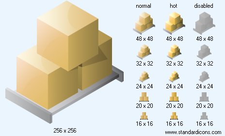 Laden Pallet Icon Images