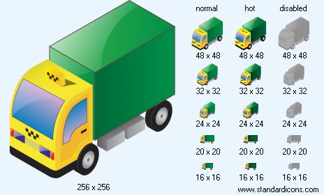 Taxi-Lorry Icon Images