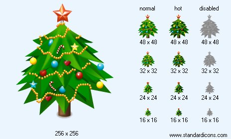 New Year Tree Icon Images