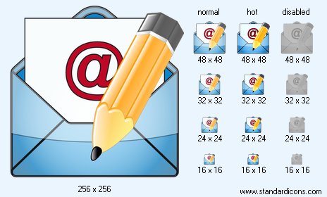 Write Email Icon Images