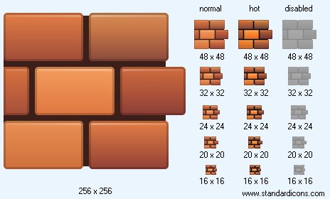 Brick Wall Icon Images