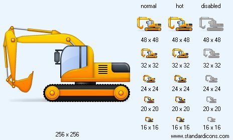 Excavator Icon Images