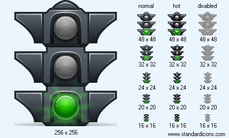 Green Light Icon Images