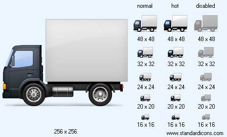 Panel Truck Icon Images