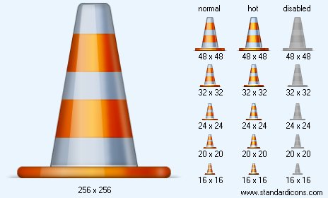 Road Cone Icon Images